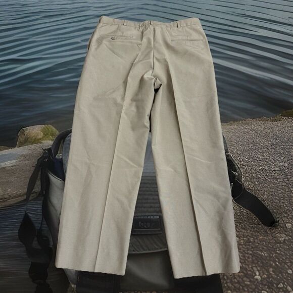 VTG US NAVY Originals Wool Polyester FLYING CROSS 40 (36x28.5) Uniform Pants USA - Picture 2 of 4